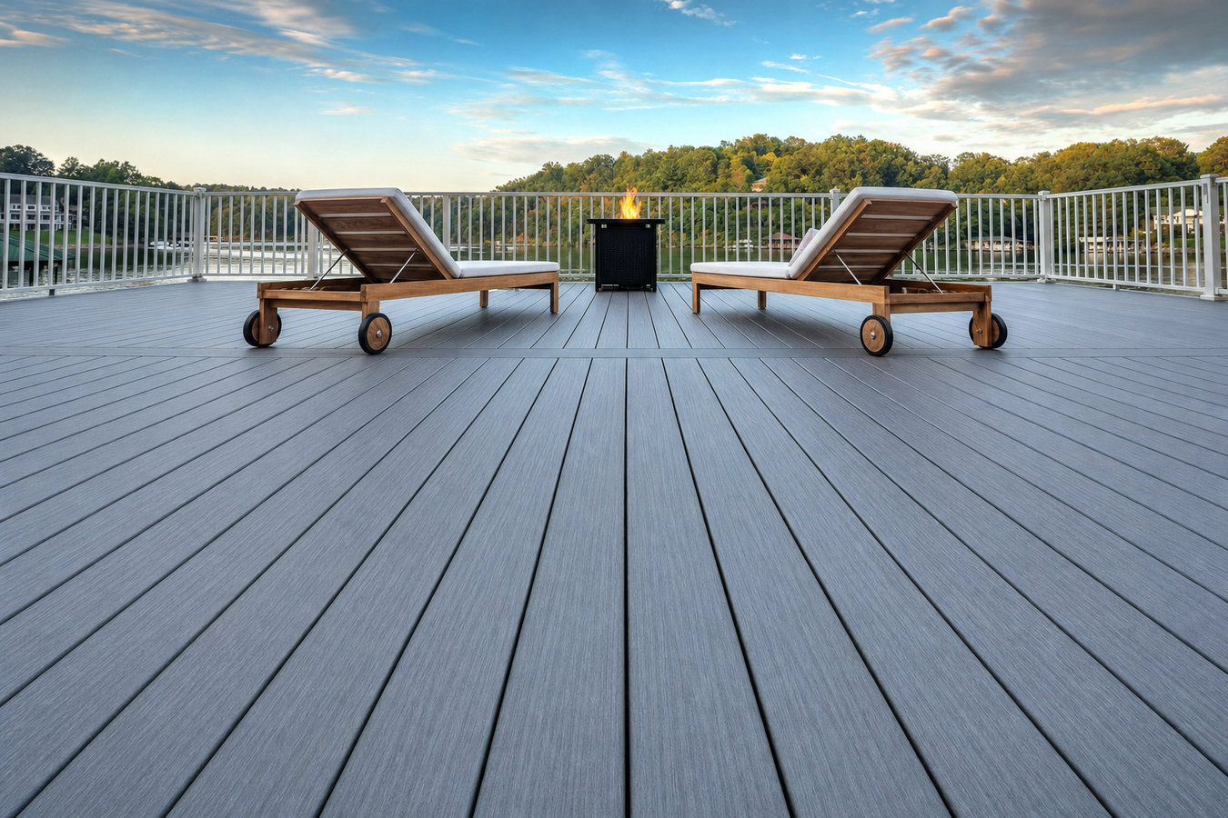 Composite deck installation in Edinburg, TX